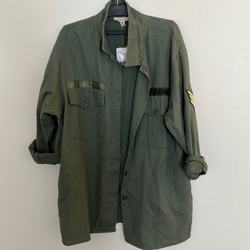 Military vintage utility jacket
